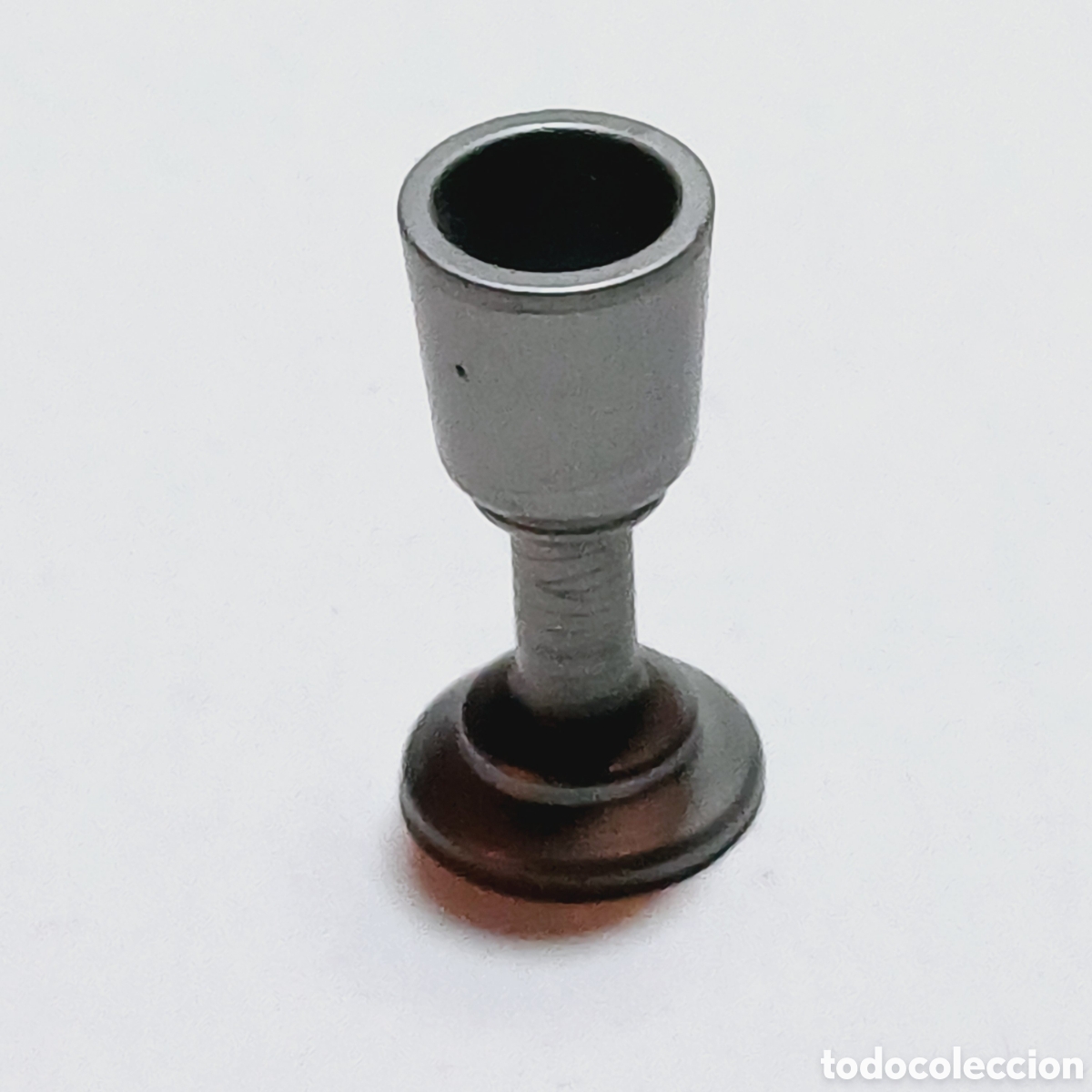 Playmobil: Pieza playmobil copa c&aacute;liz gris metalizado medieval romano vikingo 2 cm alto