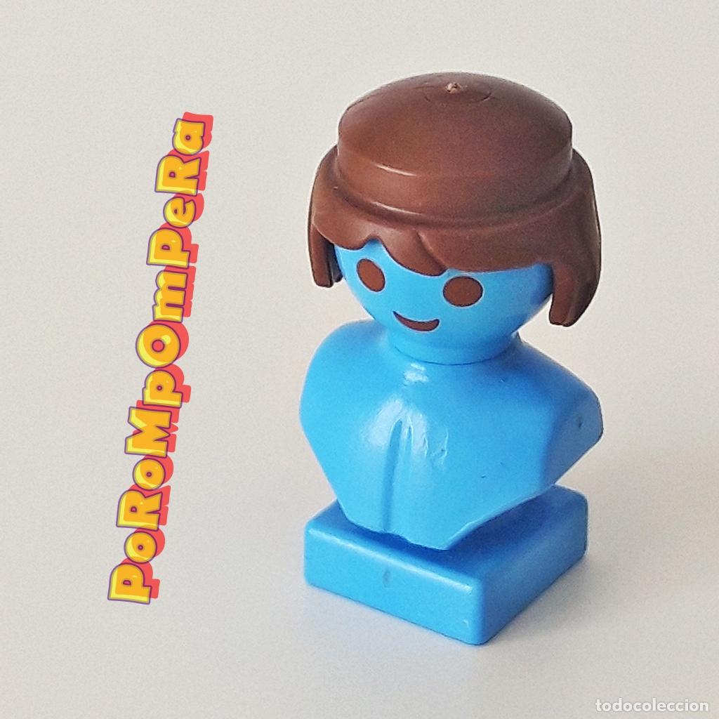 Playmobil: PLAYMOBIL PELUCA PEINADO CORTO MARR&Oacute;N PELO CASTA&Ntilde;O CABELLO IDEAL CUSTOM/COMPLETAR PL4