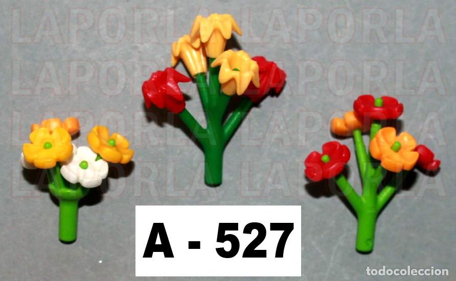 Playmobil: PLAYMOBIL 3 RAMOS DE FLORES - JARD&Iacute;N HOGAR DECORACI&Oacute;N (A-527)