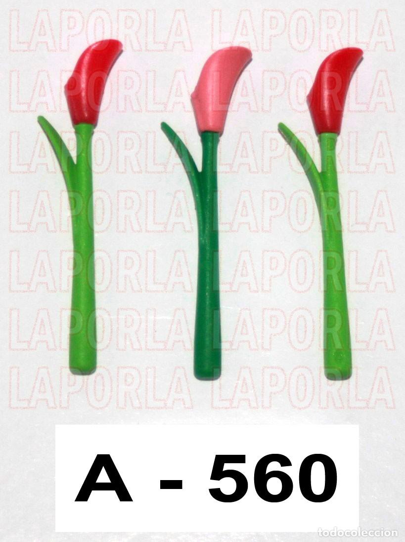 Playmobil: PLAYMOBIL 3 LIRIOS - PLANTA JARD&Iacute;N HOGAR DECORACI&Oacute;N DUENDES FANTAS&Iacute;A (A-560)