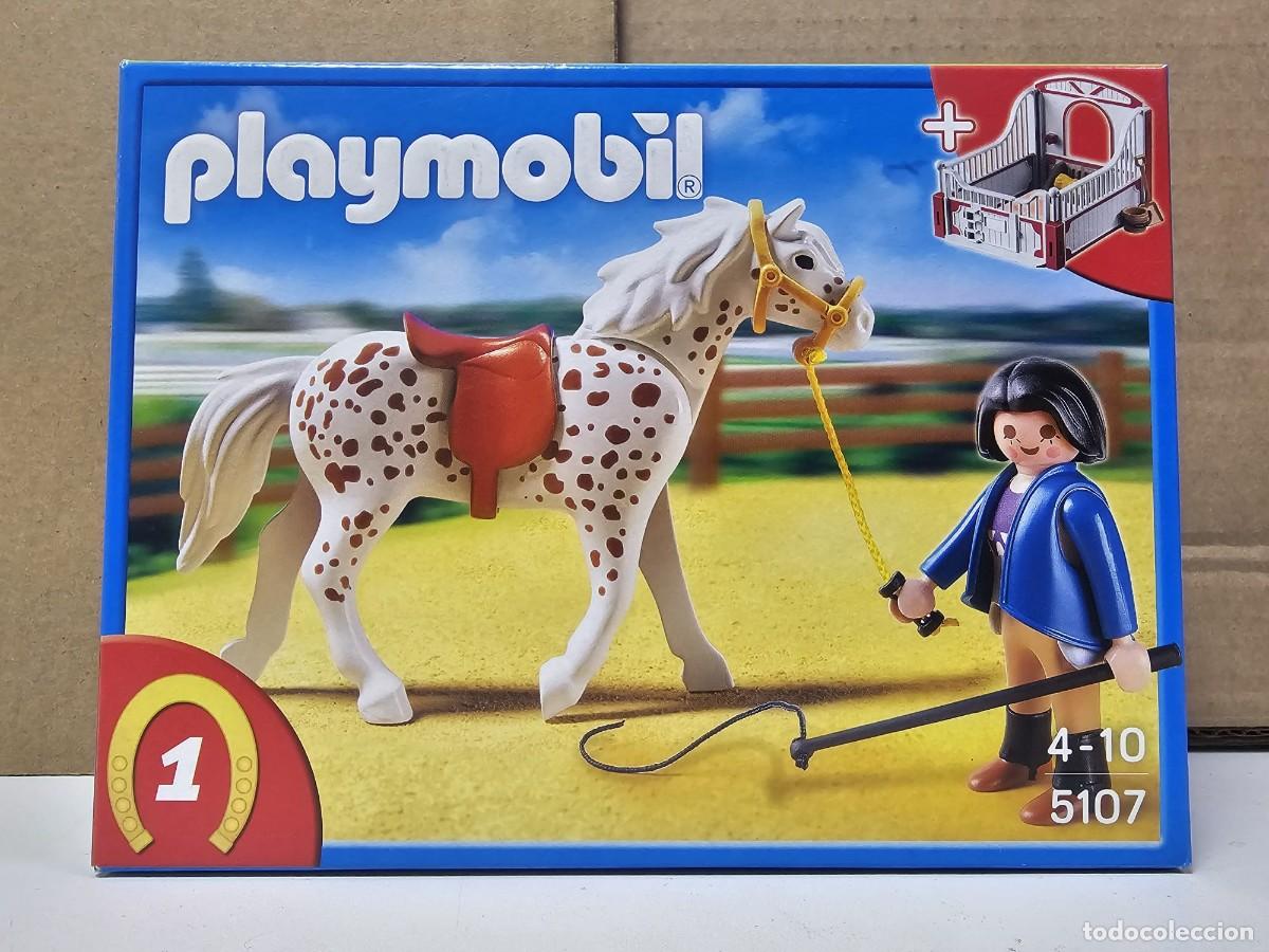 Playmobil: PLAYMOBIL 5107 CABALLO KNABSTRUPPER CON ESTABLO, NUEVO, CERRADO, CAJA PERFECTA