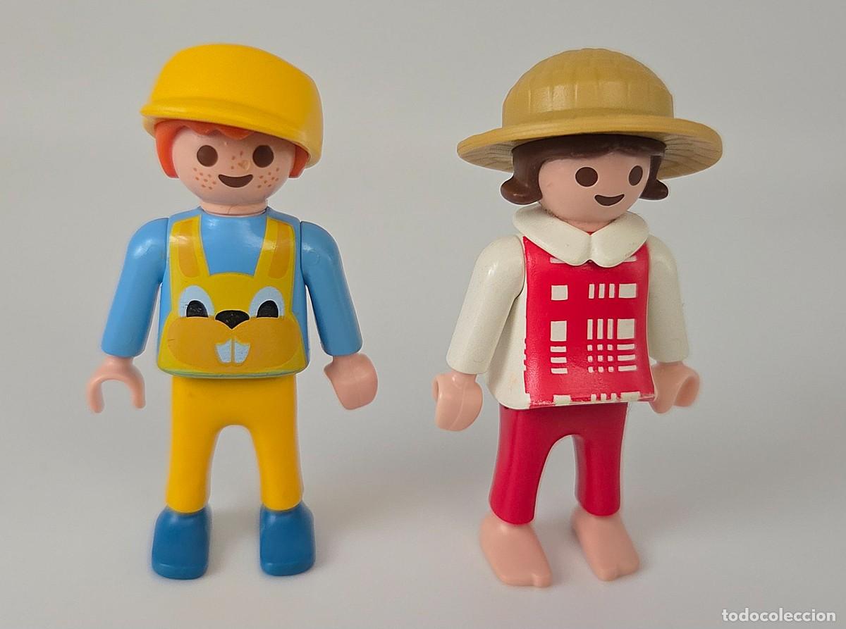 Playmobil: Playmobil pareja ni&ntilde;os granja conejos ref. 3075, 3001