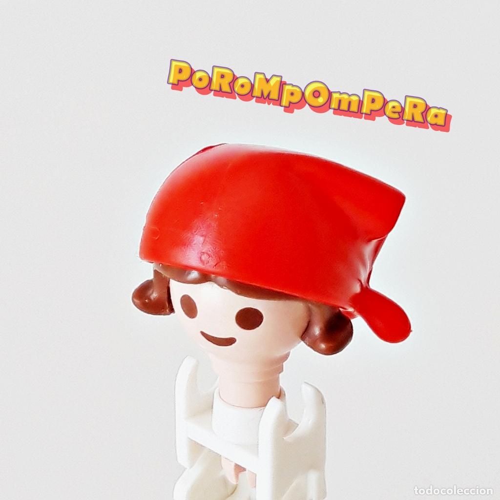 Playmobil: PLAYMOBIL pa&ntilde;uelo rojo infantil bandana cabeza ni&ntilde;a granja medieval aldeana bel&eacute;n U4