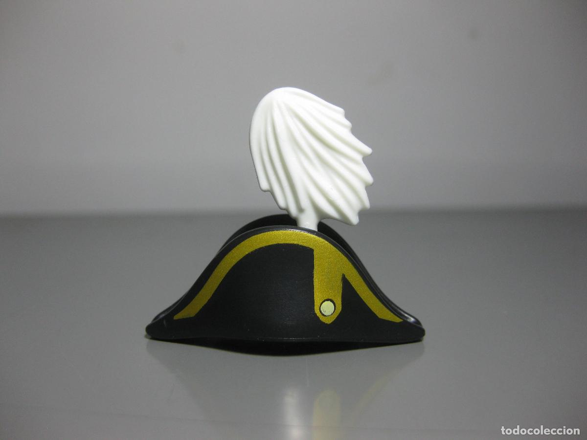 Playmobil: playmobil gorro ingles pirata barco almirante capitan con pluma blanca -sob2