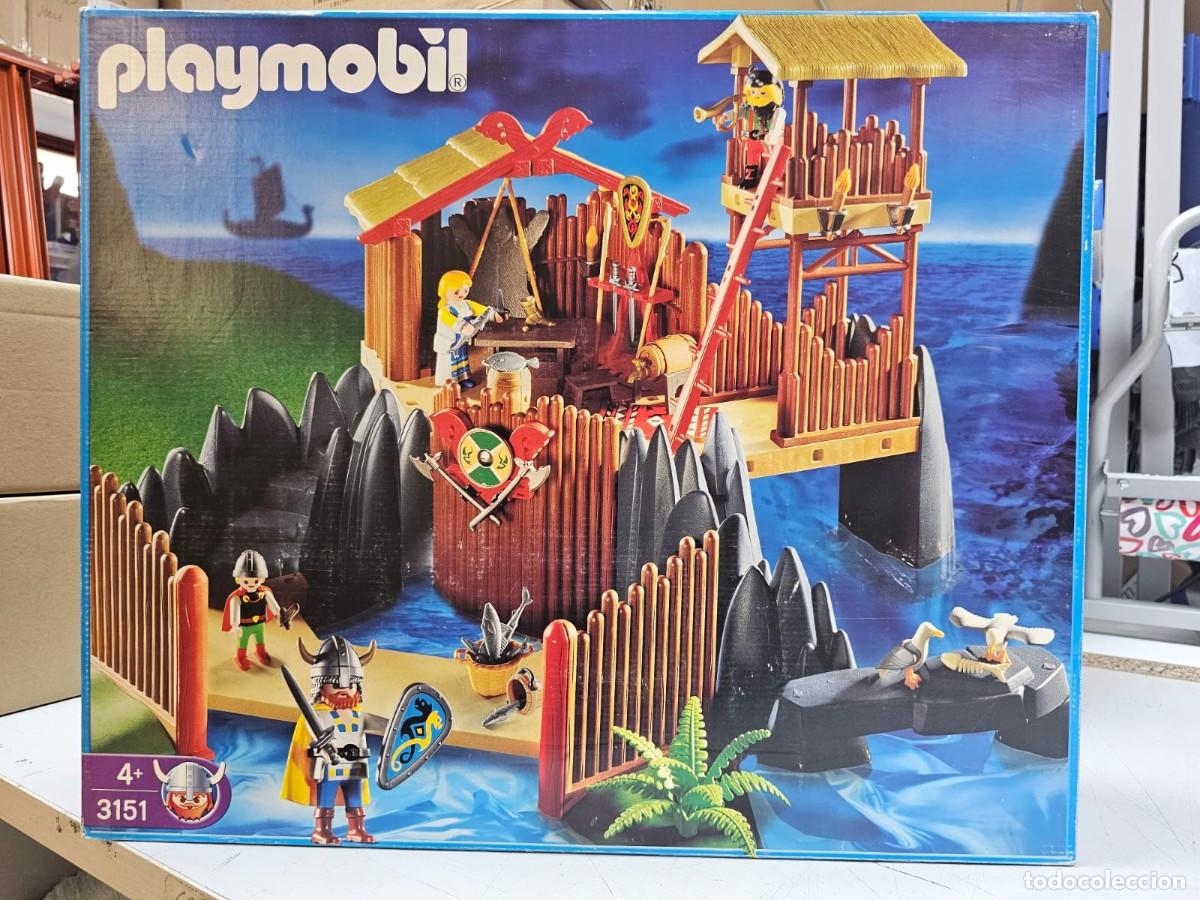 Playmobil: PLAYMOBIL 3151 FORTALEZA VIKINGA, A&Ntilde;O 2002, NUEVO, CERRADO