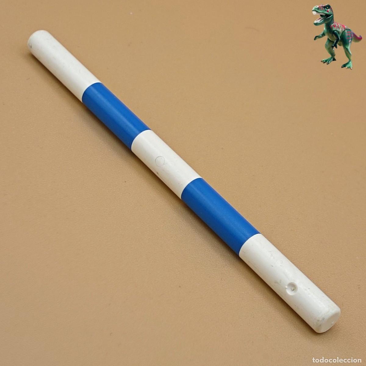 Playmobil: Playmobil obstaculo blanco azul barrera equitacion salto caballo carrera deporte 3854 4074