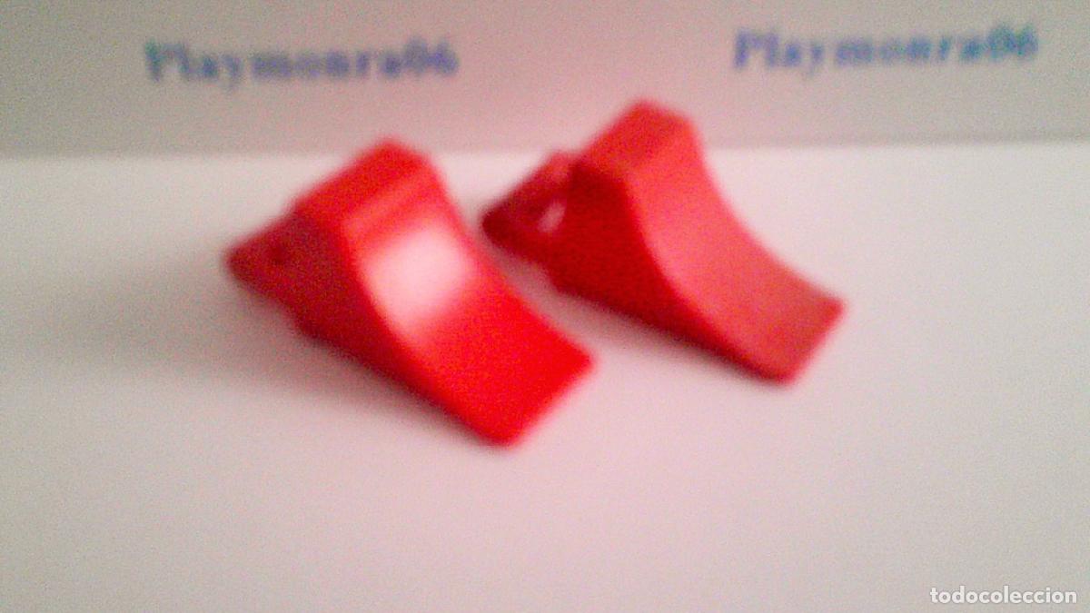 Playmobil: PLAYMOBIL P002 CALZAS TOPES PARA RUEDAS VEHICULOS TALLER ROJAS