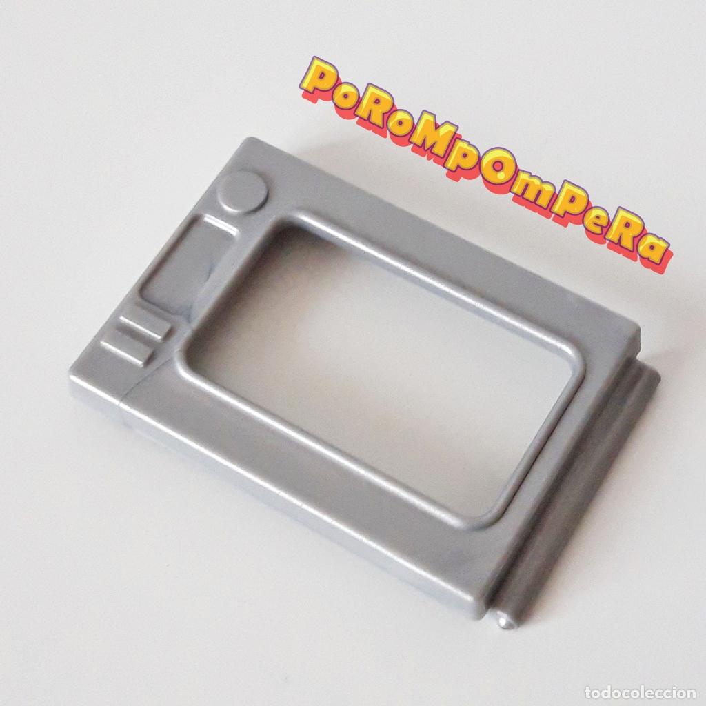 Playmobil: PLAYMOBIL TAPA GRIS PLATEADA HONDO MICROONDAS 5567 5586 K7