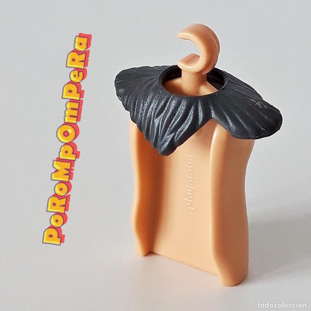 Playmobil: PLAYMOBIL PIEL GRIS OSCURA CUELLO HOMBRERAS COMPLETAR/CUSTOM MEDIEVAL VIKINGO OESTE BEL&Eacute;N MDX