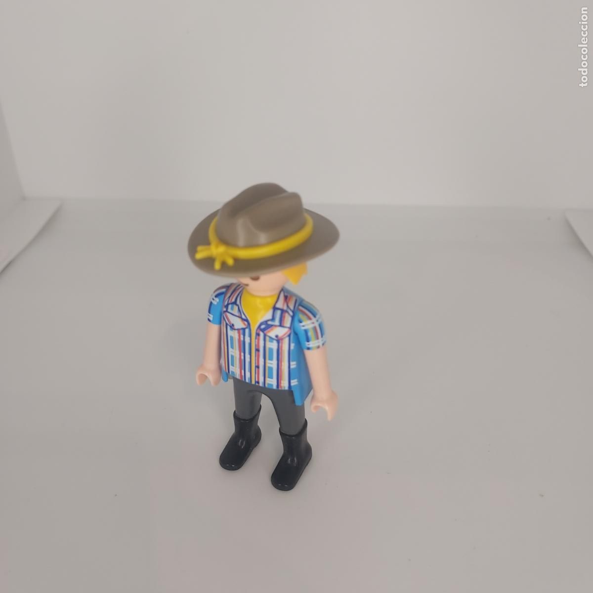 Playmobil: PLAYMOBIL SOMBRERO GRIS LAZO AMARILLO OESTE WESTERN SOLDADO SUDISTA EXPLORADOR (1 UNIDAD SOLO GORRO)