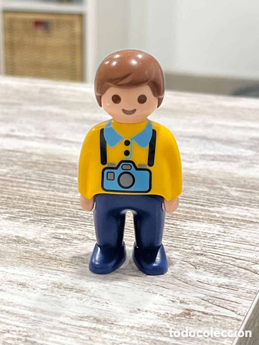 Playmobil: Figura camara fotografo accesorio complemento Playmobil bebe gordo gordito ni&ntilde;os