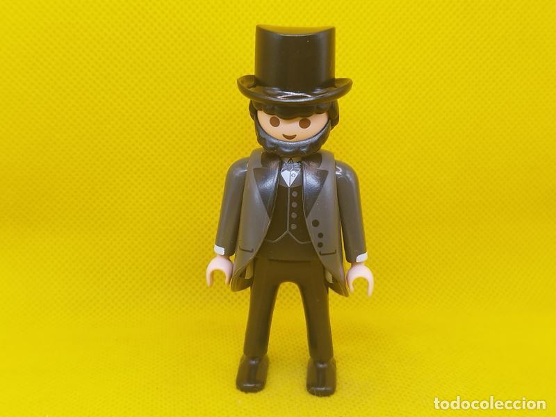 Playmobil: Playmobil Levis Strauss, Abraham Lincoln, hombre victoriano, caballero del oeste