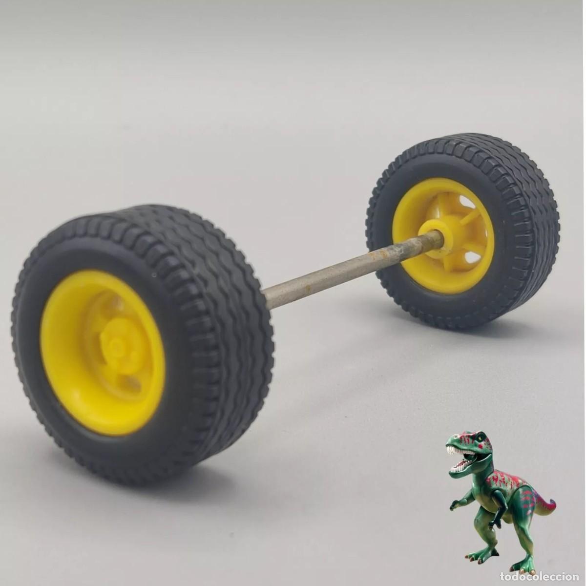 Playmobil: PLAYMOBIL eje ruedas amarillas neumaticos amarillo 3524 coche rally 4x4 hella koni llantas famobil