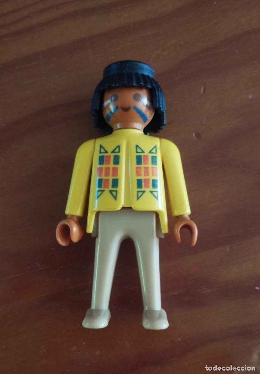 Playmobil: PLAYMOBIL FIGURA FAMOBIL MASCULINA INDIO GEOBRA 1974 MANOS M&Oacute;VILES