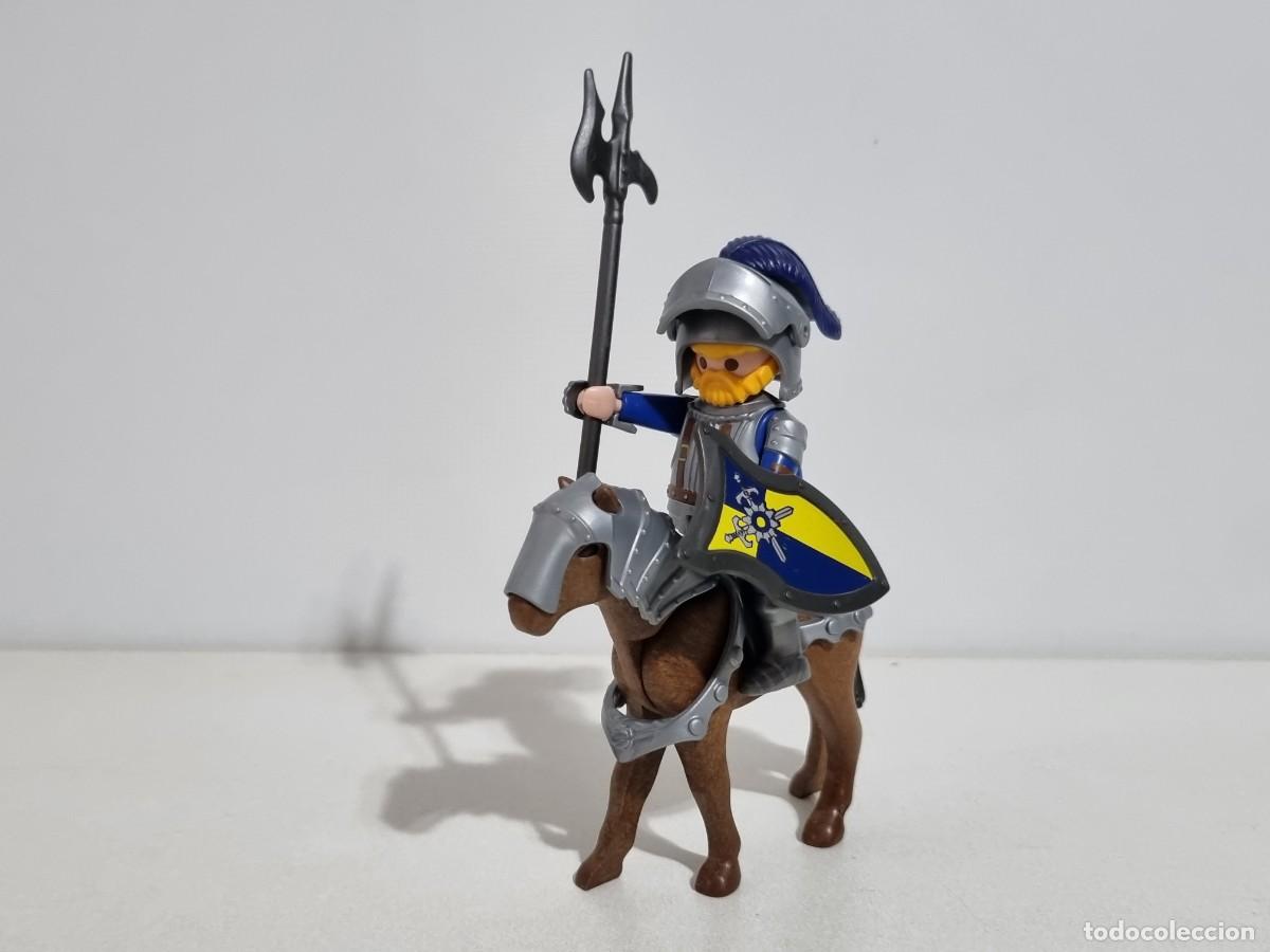 Playmobil: Playmobil 70220 Figura Guerrero Caballero Castillo Novelmore Fortaleza Bastion