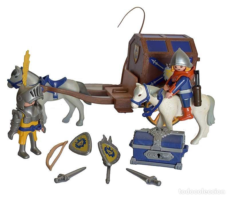 Playmobil: Playmobil 3314 Soldados del Rey y Carruaje del Tesoro (incompleto)