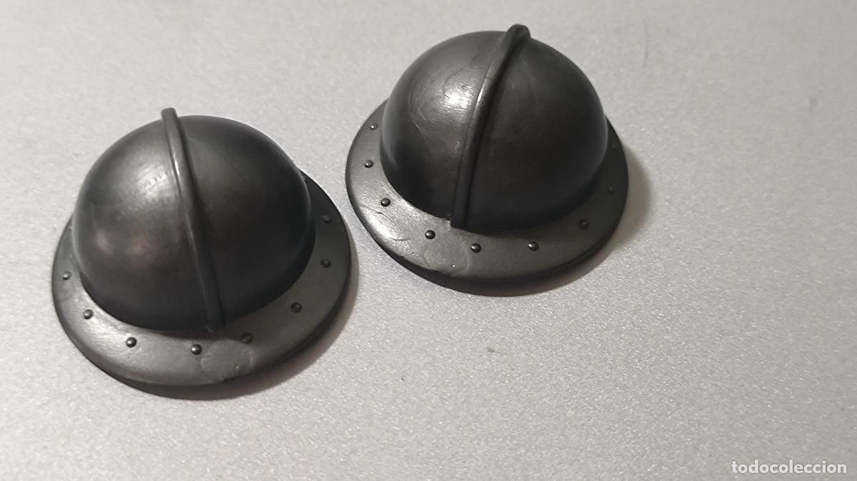 Playmobil: PLAYMOBIL - 2X CASCO MEDIEVAL GRIS OSCURO - Foto 1