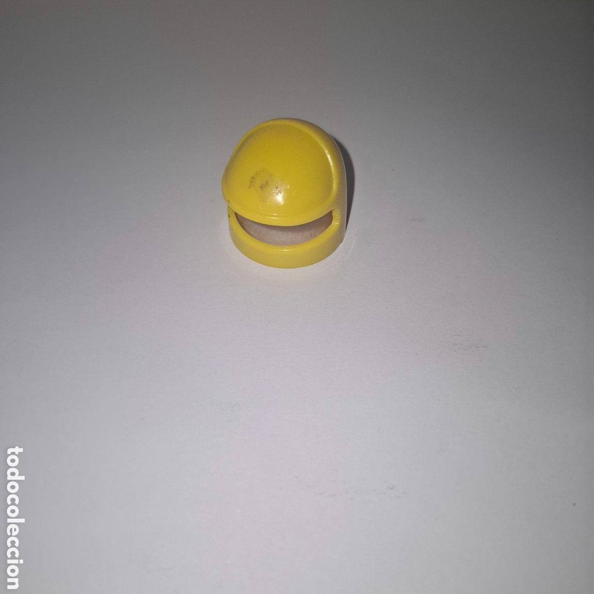 Playmobil: CASCO AMARILLO DE ASTRONAUTA FAMOBIL GEOBRA A&Ntilde;OS 70 Y 80 FAMOSA