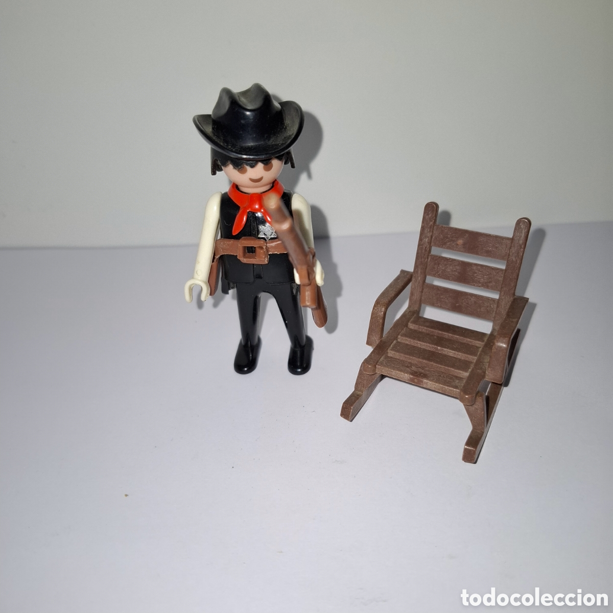 Playmobil: SHERIFF FIGURA CLICK DE FAMOBIL A&Ntilde;OS 70 Y 80 FAMOSA GEOBRA