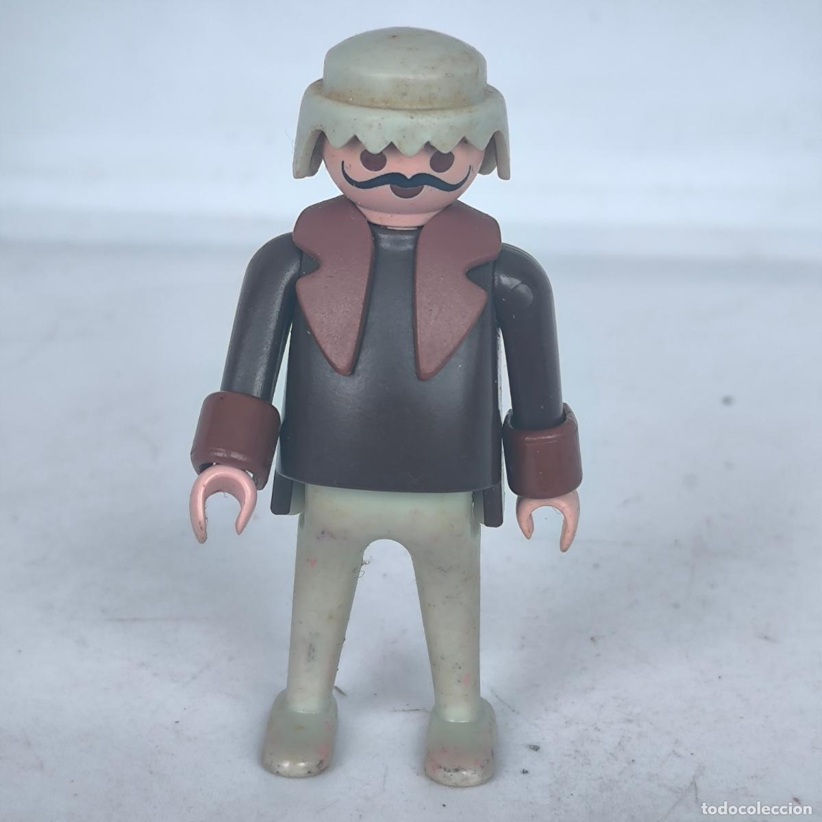 Playmobil: Playmobil anciano 1986 bigote peluca gris