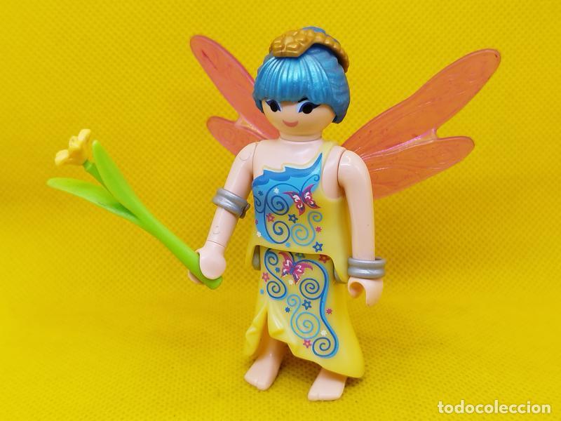 Playmobil: Playmobil Hada con flor y pelo azul