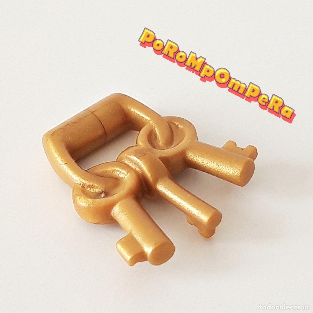 Playmobil: PLAYMOBIL MANOJO DE LLAVES DORADO 3112 3113 3161 3274 3285 3288 3666 3938 3939 4255 4502 5208 + B7