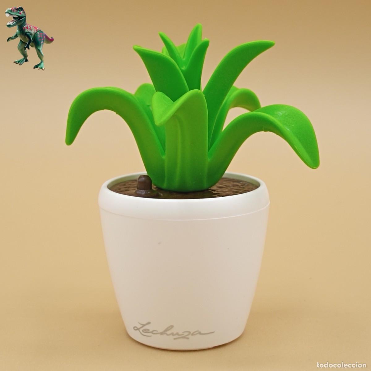 Playmobil: Playmobil maceta blanca Lechuza macetero flores florero plantas vegetacion jardin oficina