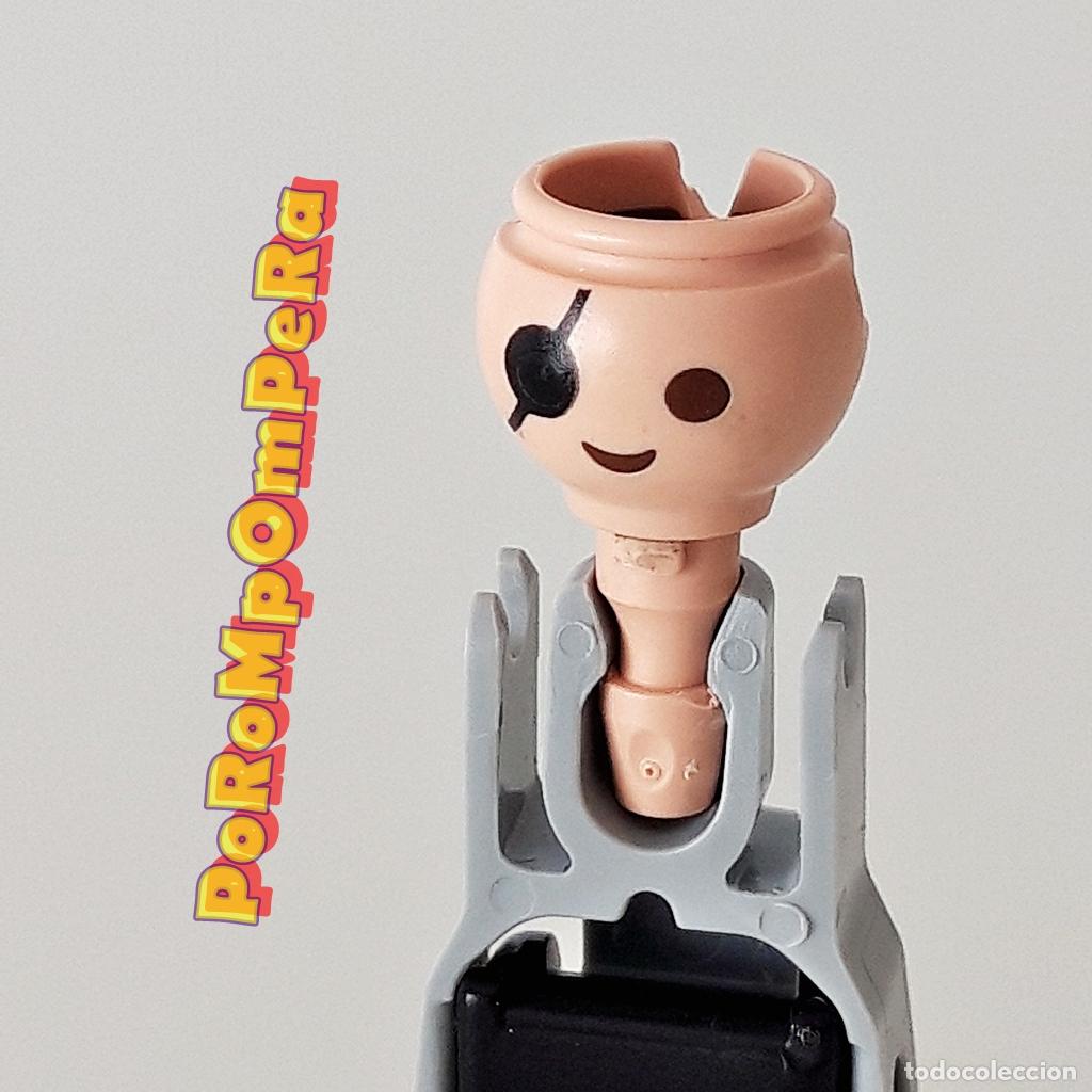 Playmobil: PLAYMOBIL CABEZA PARCHE EN EL OJO HUECO TRASERO REPUESTO/CUSTOM/COMPLETAR PIRATA FF