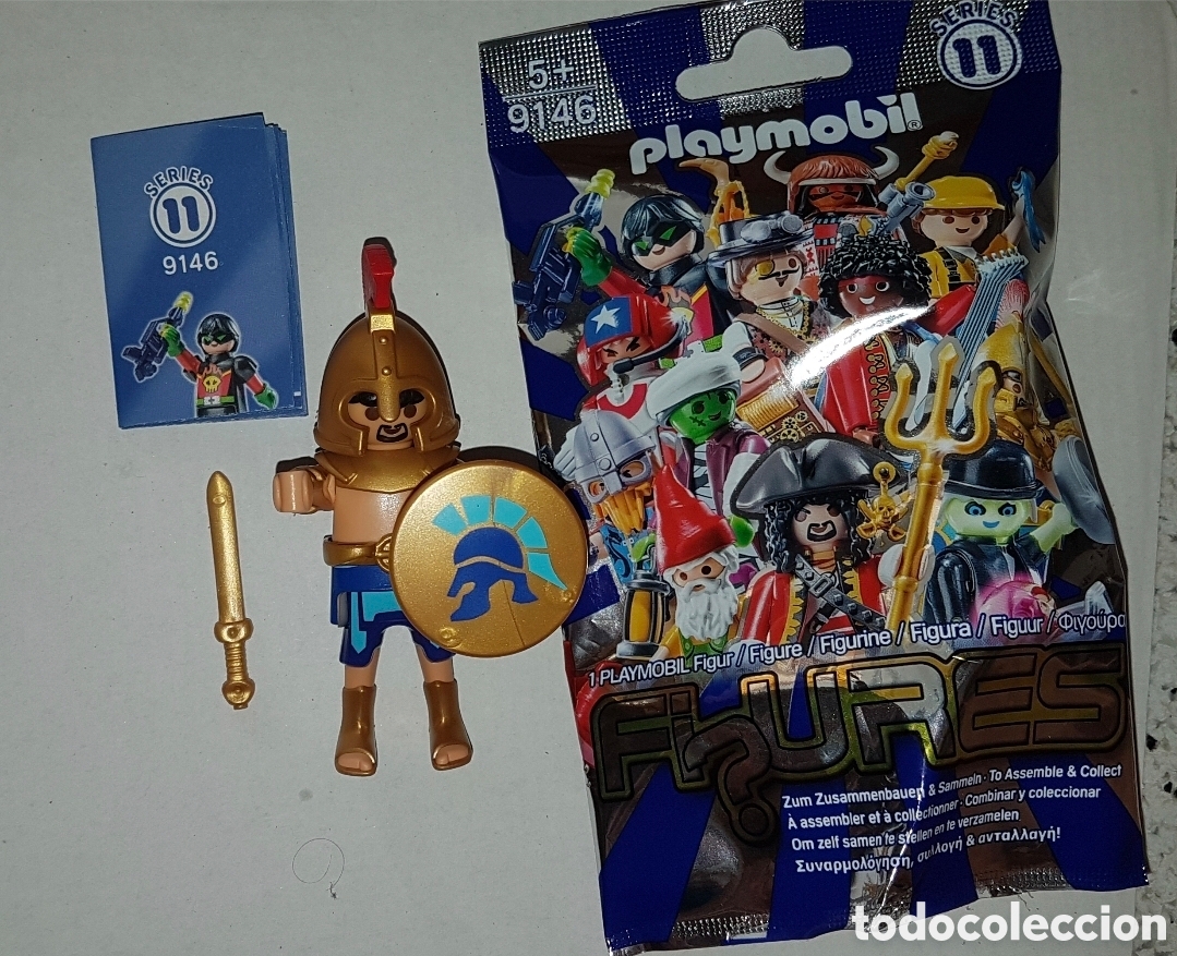 Playmobil: Playmobil serie 11 Espartano luchador romano griego figura mu&ntilde;eco colecci&oacute;n