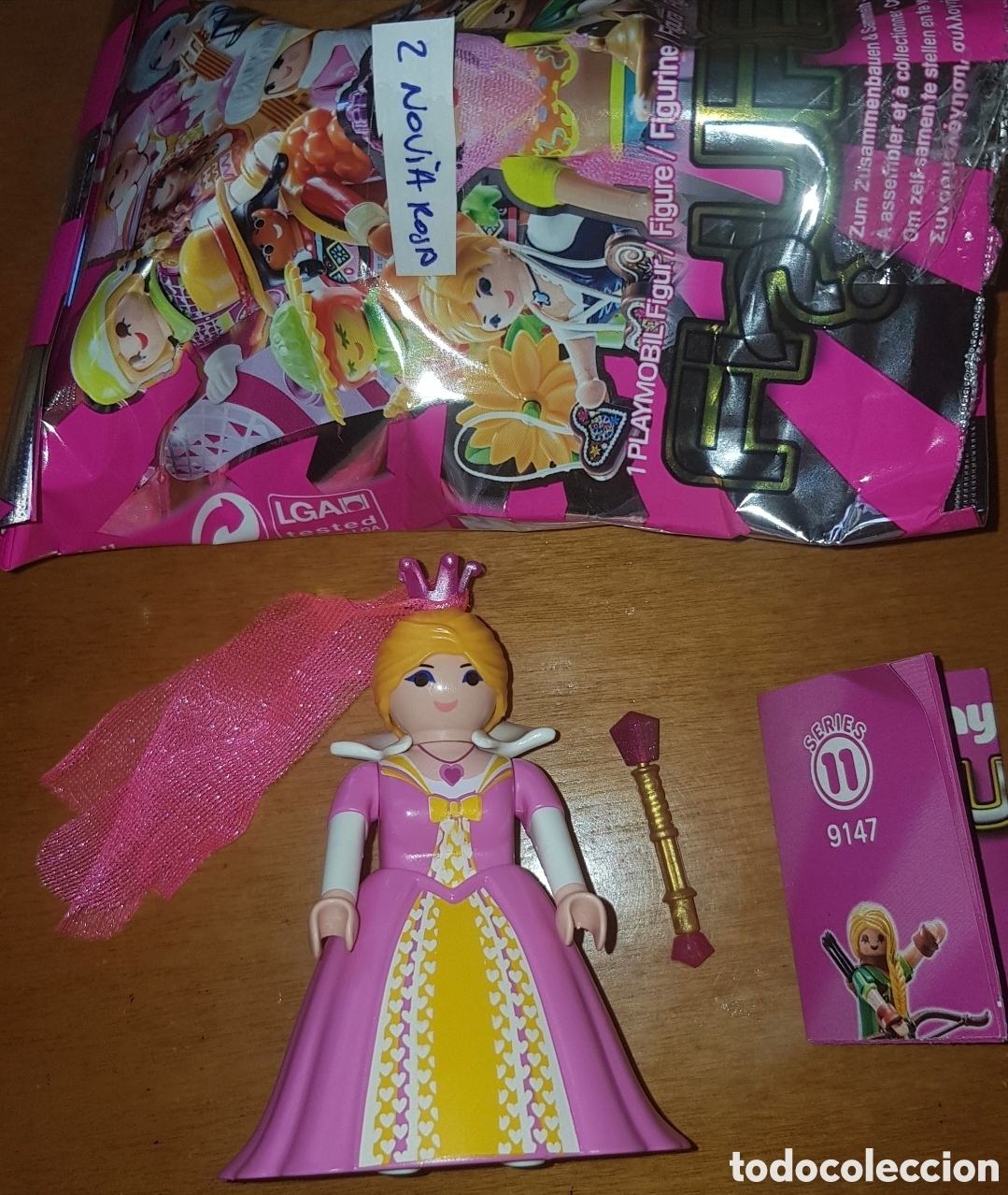 Playmobil: Figura playmobil serie 11 dama rosa victoriana novia boda nuevo hada madrina Cenicienta