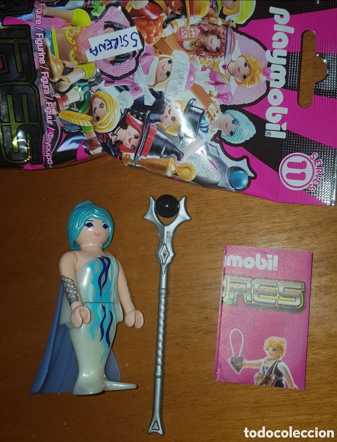 Playmobil: Figura playmobil serie 11 chica sirena azul nueva
