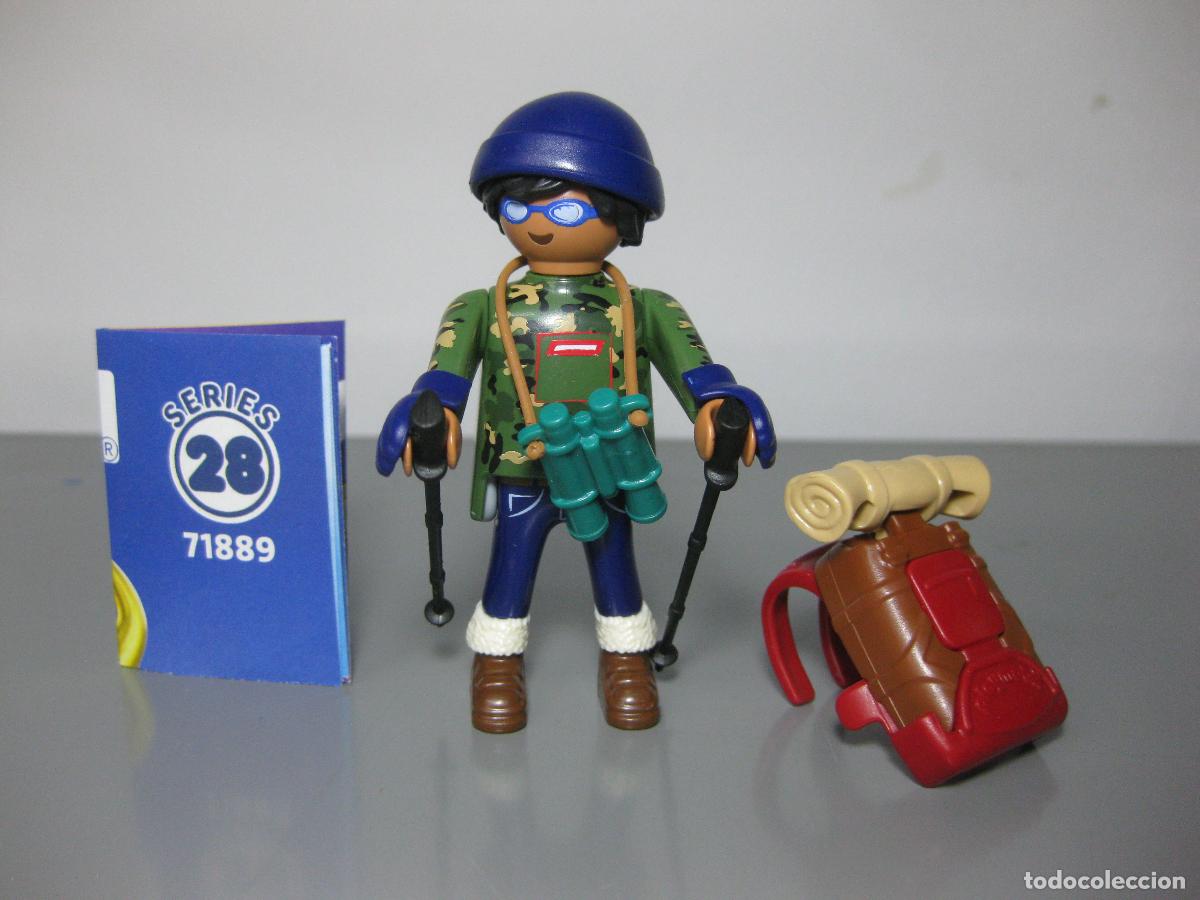 Playmobil: playmobil figura serie 28 caminante con mochila con manta