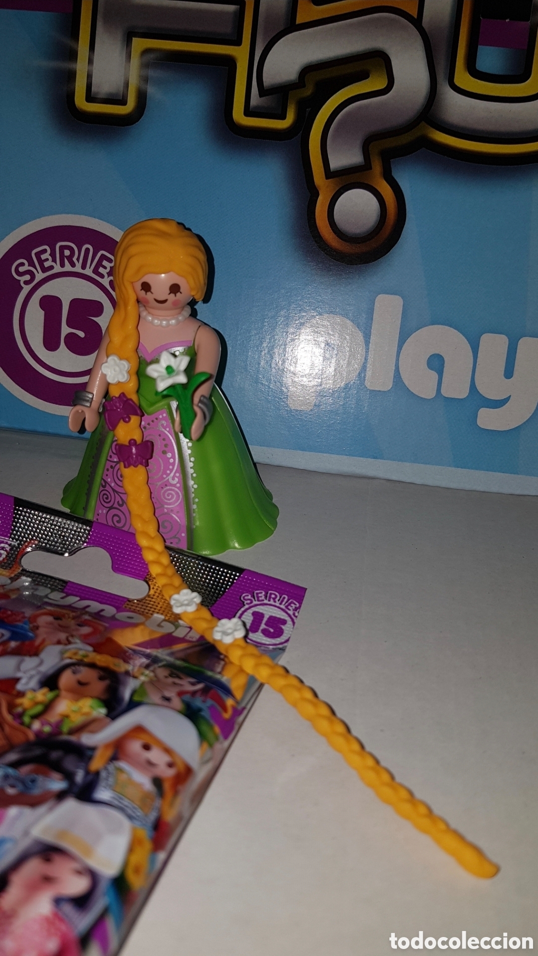 Playmobil: Figura playmobil serie 15 Rapunzel Disney dama princesa sobre sorpresa nueva