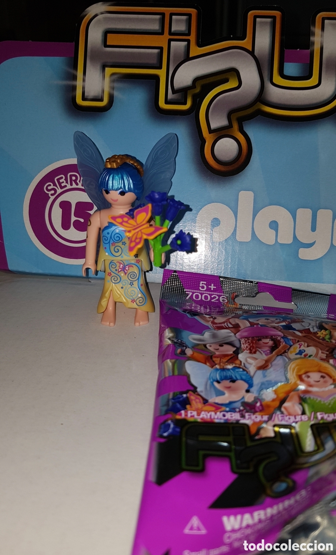 Playmobil: Figura playmobil serie 15 chica Dama mariposas hada bosque sobre sorpresa nuevo