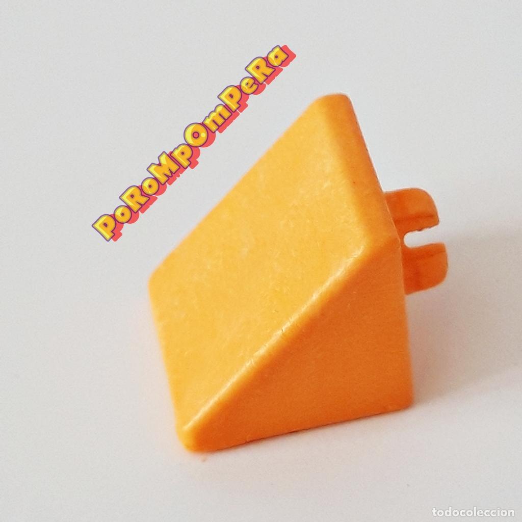 Playmobil: PLAYMOBIL CONECTOR TRIANGULAR MOSTAZA-NARANJA? PARA EDIFICIOS SYSTEM X N3 - Foto 1