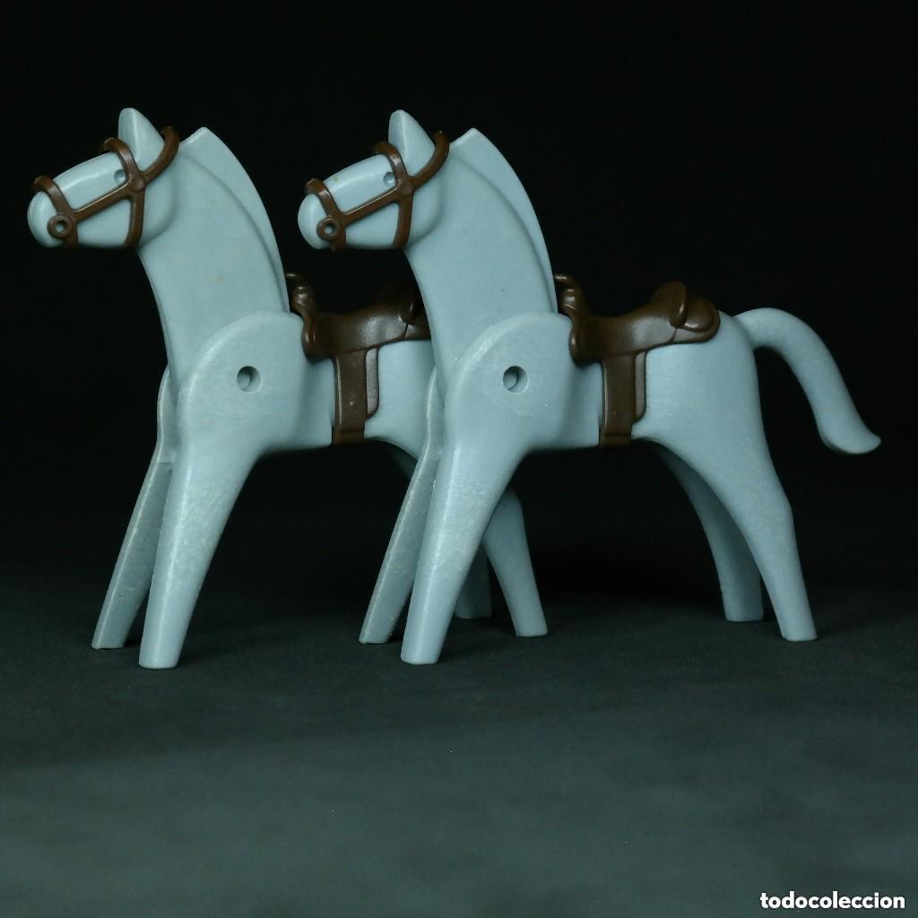 Playmobil: Playmobil 2 caballos grises☼ - Foto 1