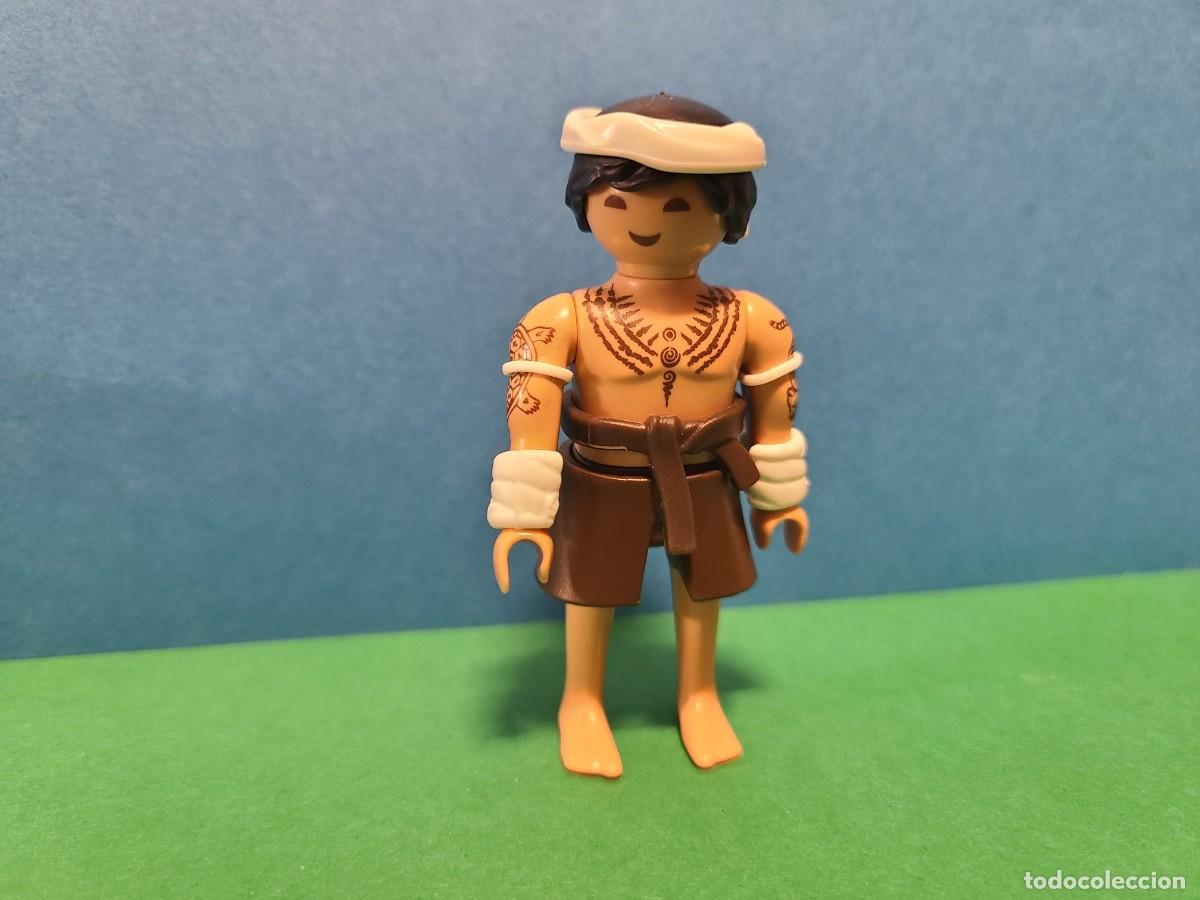 Playmobil: PLAYMOBIL SERIE 28 AZUL. SOBRES SORPRESA. REF 71889. TRIBU MAORI FIGURA 9