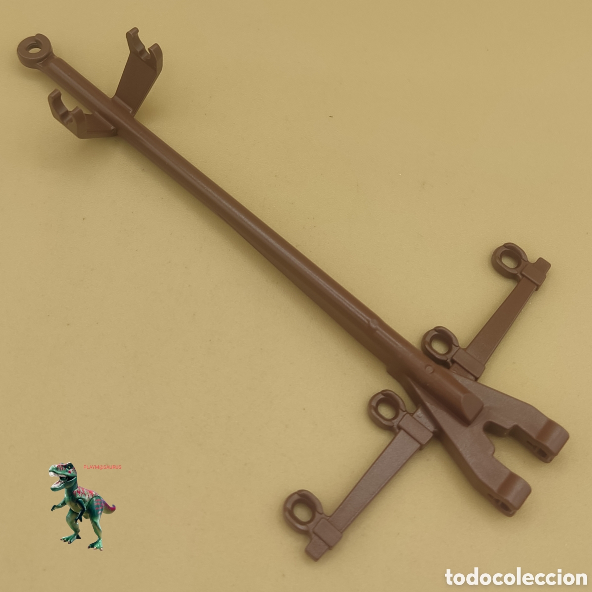 Playmobil: Playmobil tiro de caballos carreta carro carromato diligencia calesa enganche rienda marron oscuro