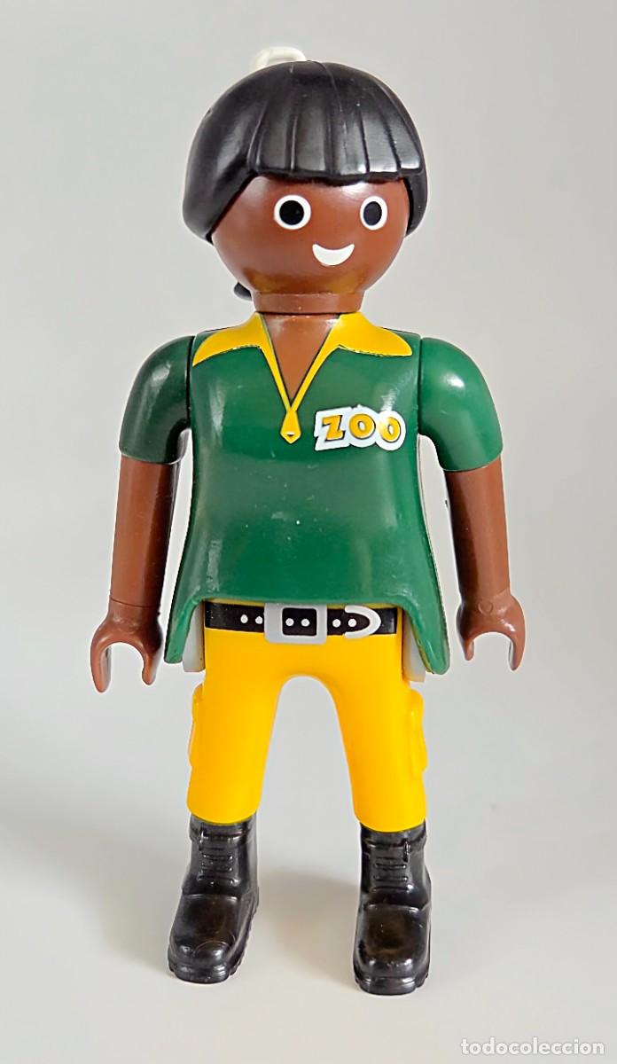 Playmobil: Playmobil mujer chica cuidadora zoo sobre serie 16 ref. 70160