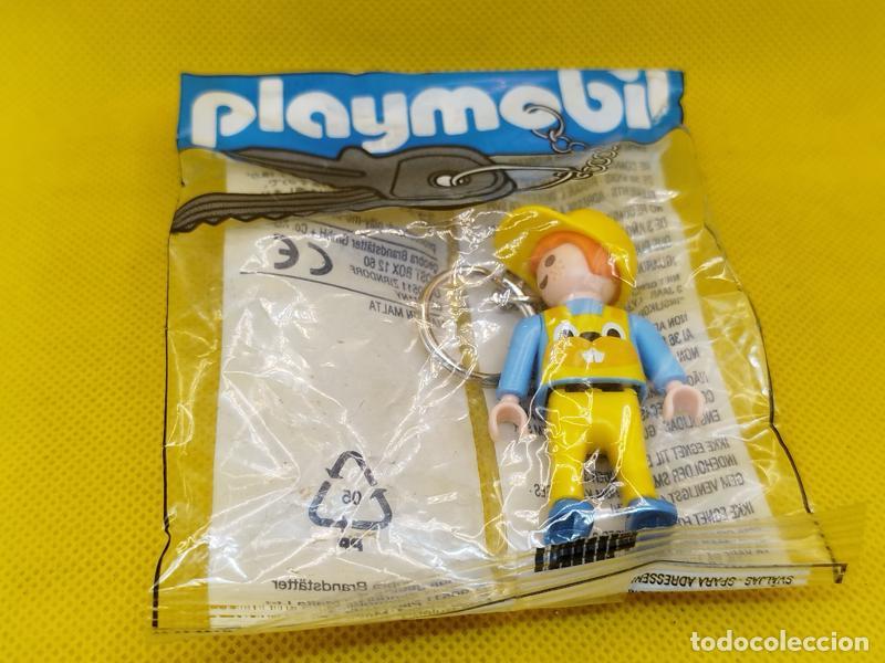 Playmobil: Playmobil Llavero de ni&ntilde;o con gorra amarilla