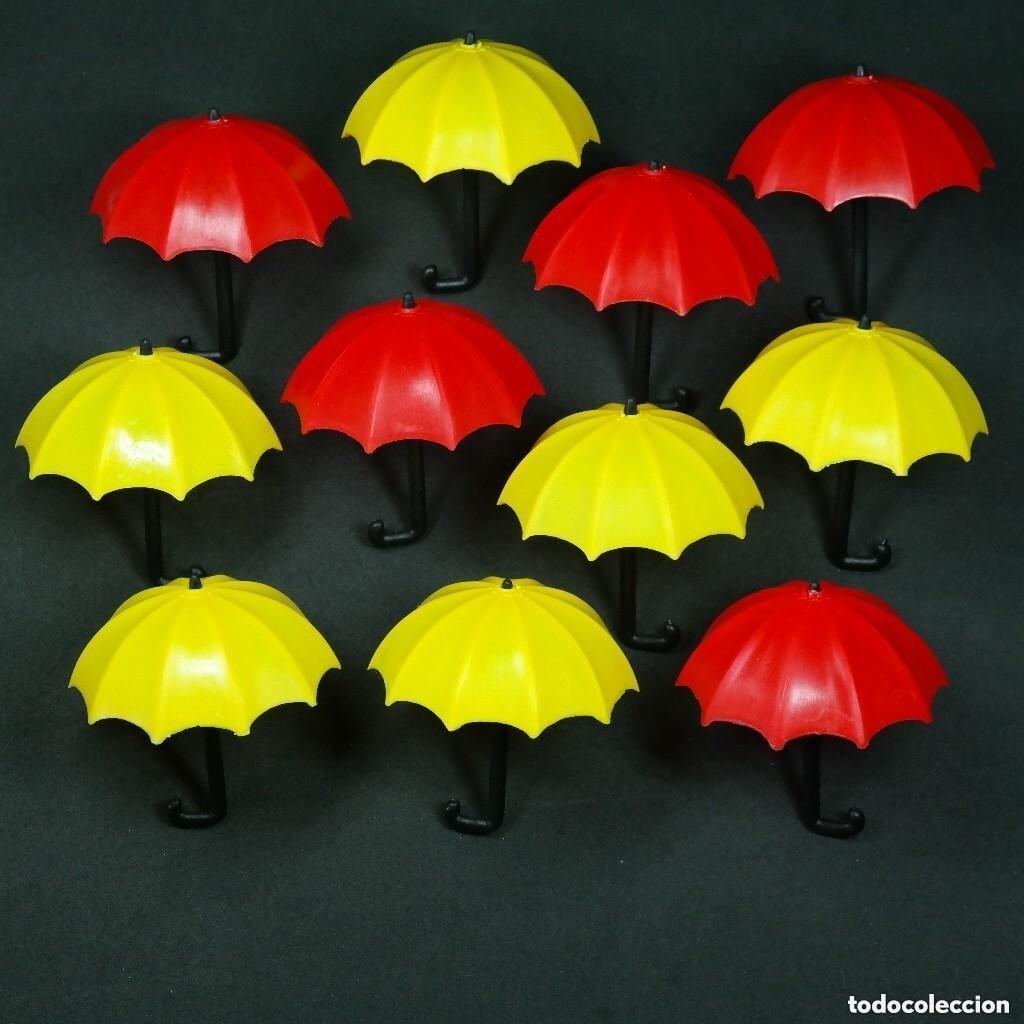 Playmobil: Playmobil paraguas amarillos y rojos ☼