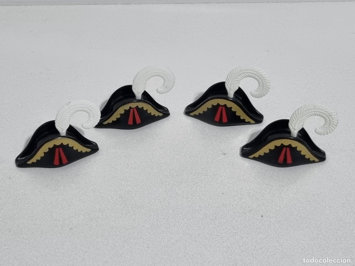 Playmobil: Playmobil 3174 5810 Lote Sombrero Gorro Capitan Pirata Tripulante Corsario