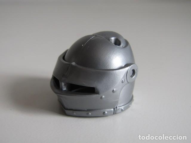 Playmobil: DIFICIL CASCO YELMO PLATEADO GUERRERO MEDIEVAL VIKINGOS PLAYMOBIL