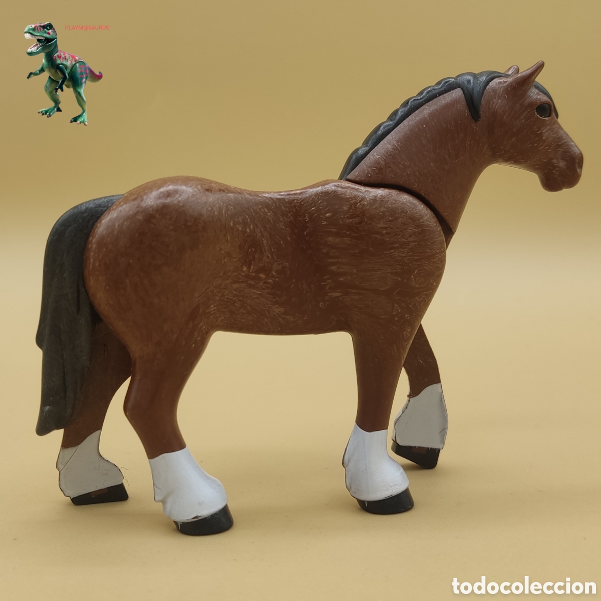 Playmobil: PLAYMOBIL caballo percheron de granja tiro de carreta carro medieval 5249 5108 6932 6360 9477 3735