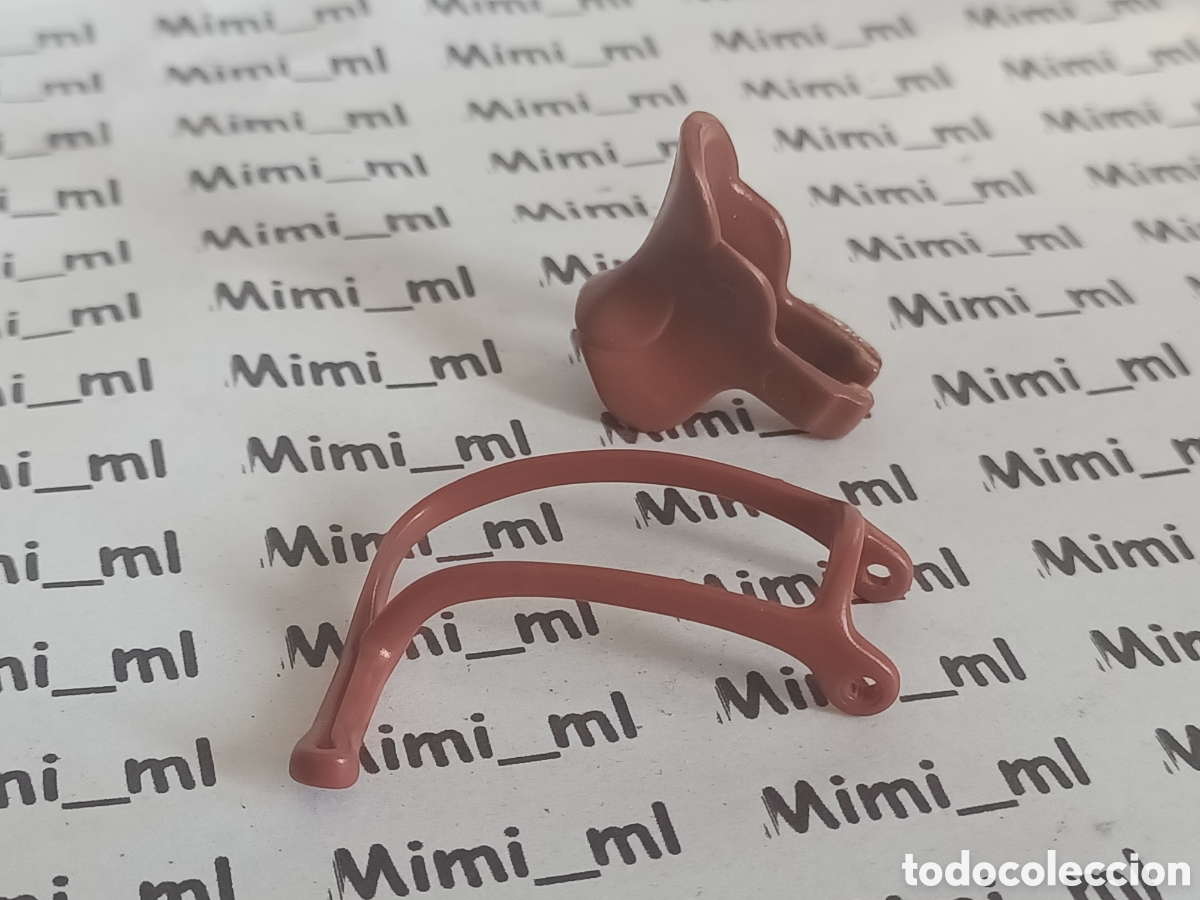 Playmobil: Playmobil silla marr&oacute;n y riendas caballo western oeste