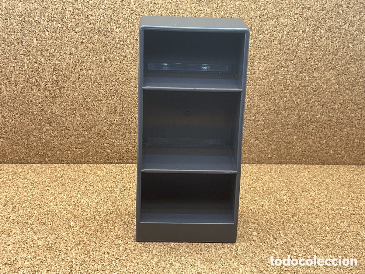 Playmobil: ACCESORIOS PLAYMOBIL. MUEBLE ESTANTERIA COLOR GRISACEO.