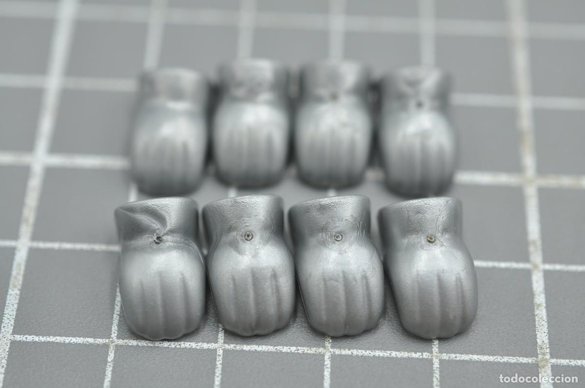 Playmobil: VEK076 pq&ntilde; Playmobil, 8 guantes plateados