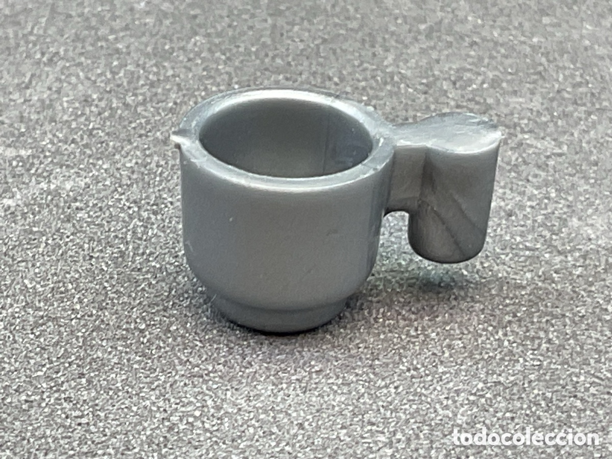 Playmobil: Accesorios Playmobil. Taza Color Gris . Ref Casa, Comedor, Bebida, Cocina, Restaurante