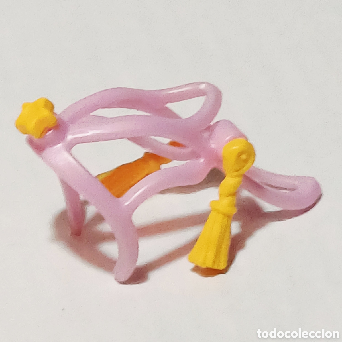 Playmobil: Pieza playmobil rienda bocado adorno rosa con orlas caballo carro de princesas