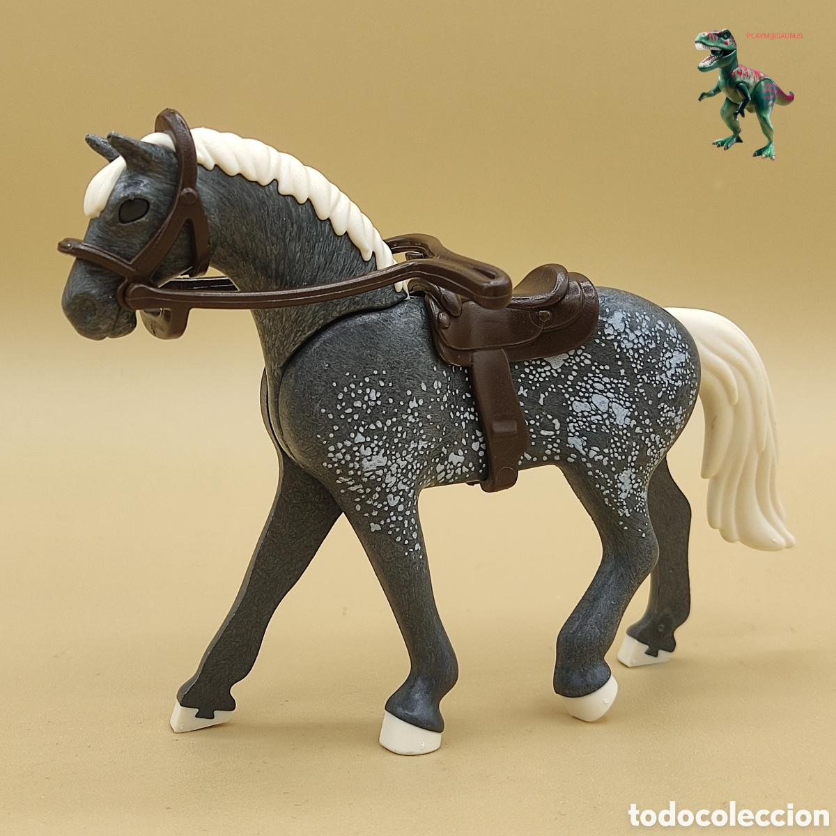 Playmobil: Playmobil caballo western sheriff oeste soldado yankee confederado vaquero forajido cowboy silla